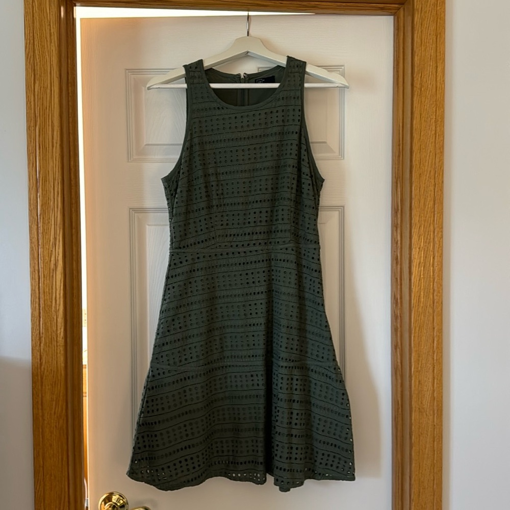 GAP army green sun dress